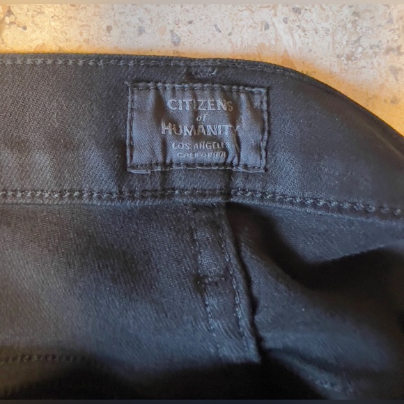 Citizens of Humanity Mid Rise Rocket Skinny Jeans in Plush Black (27, 28) NWOT - Picture 4 of 9